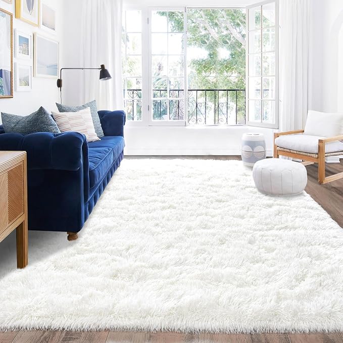 Rugs for Living Room 8x10, Soft Shaggy Modern Shag Area Rug for Bedroom - Image 2