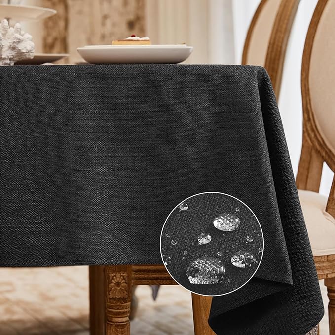 BALCONY & FALCON Rectangle Tablecloth Washable Wrinkle Resistant and Water by BALCONYFALCON