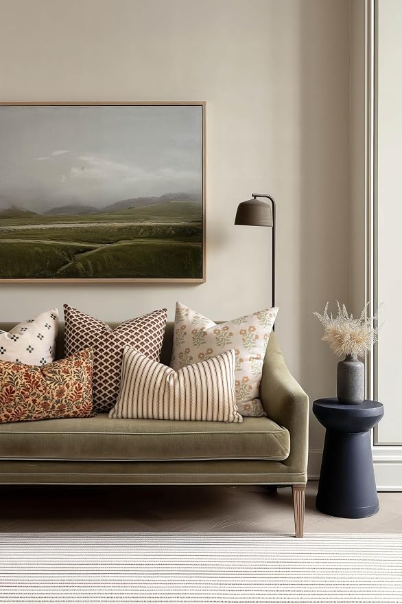 Crumbs Home Modern Farmhouse California Casual Indoor Outdoor Lumbar Pillow - Image 3
