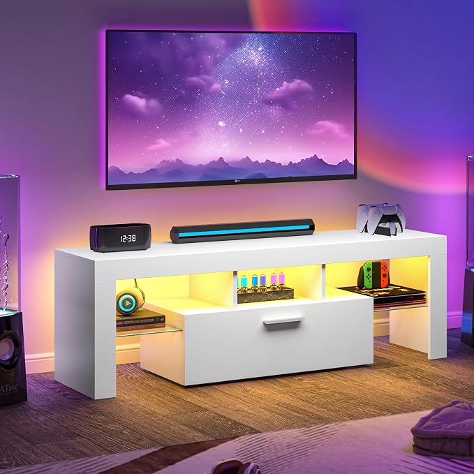 Clikuutory Modern Lighting 51 inch TV Stand - Image 2