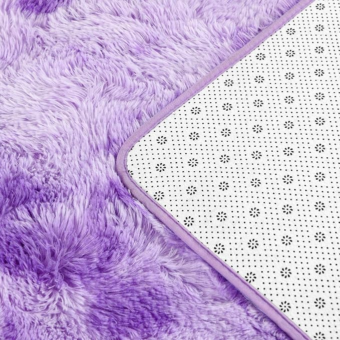 Deerhoo Large Shag Area Rugs 5 x 8, Tie-Dyed Plush Fuzzy Rugs - Image 6