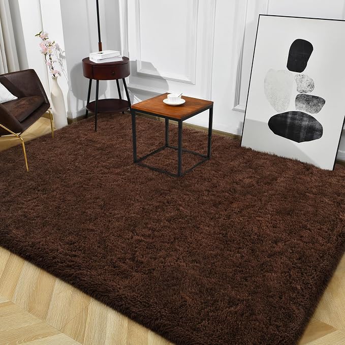 TWINNIS Super Soft Shaggy Rugs Fluffy Carpets, 4x5.9 Feet, Indoor Modern Plush - Image 9