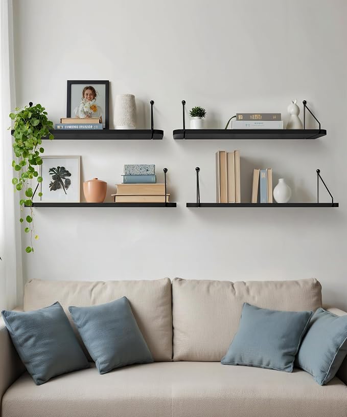 Afuly 24in Floating Shelves for Wall, Living Room, Home Wall Decor - Image 6