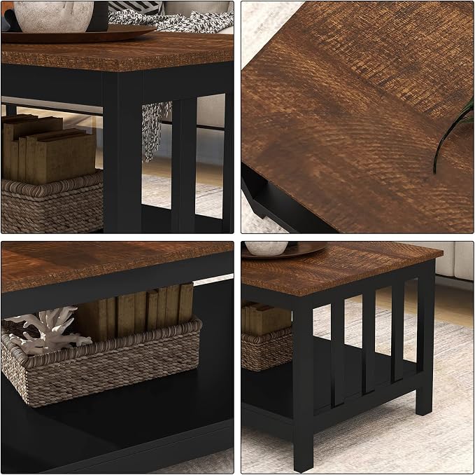 ChooChoo Farmhouse Coffee Table, 40 Inch - Image 5