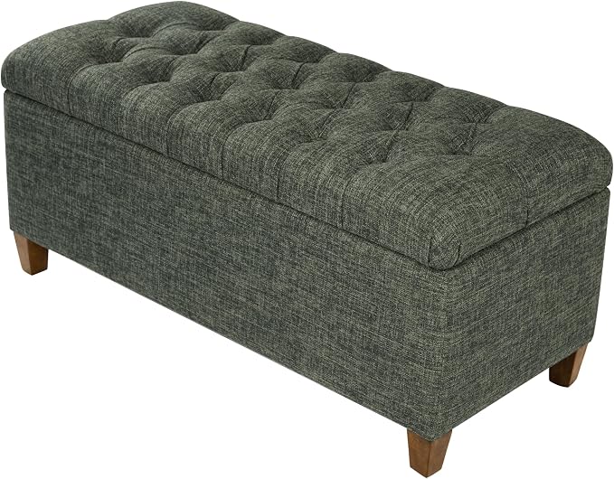 Homepop Home Decor Tufted Ainsley Button Storage Ottoman Bench - Image 10