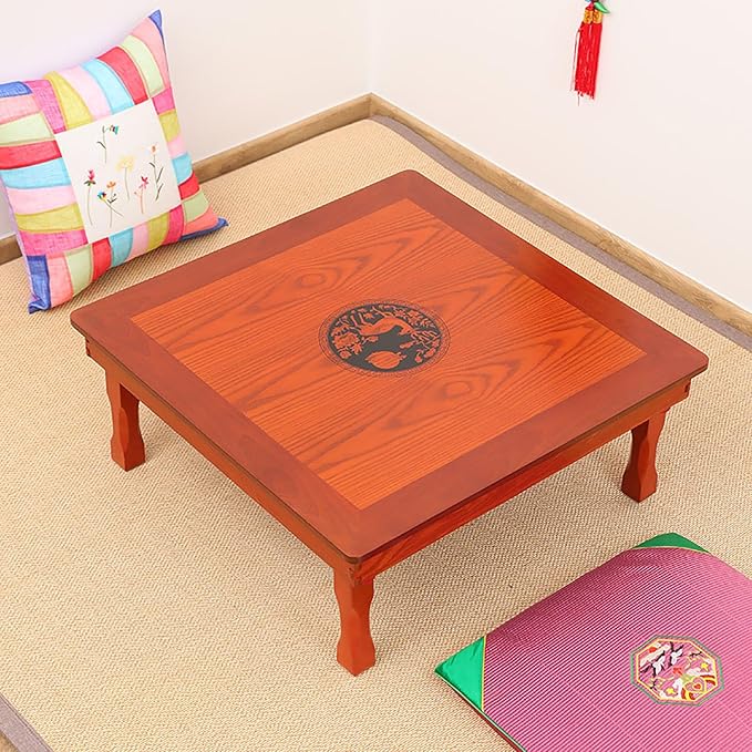 Folding Square Table, Korean Solid Wood Coffee Table/Dining Table/Study by Unknown