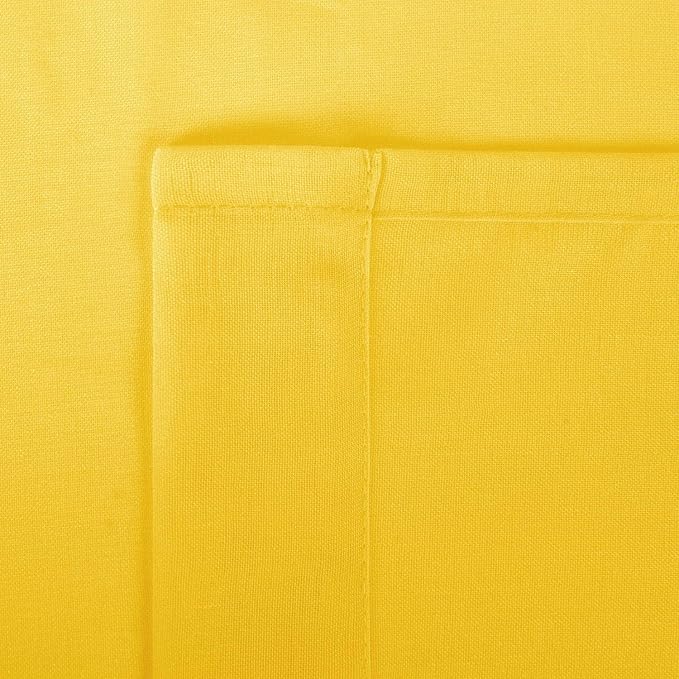 DWCN Yellow Sheer Curtains for Kitchen Windows - Image 6