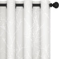 Deconovo White Curtains, Room Darkening Curtain, Thermal Insulated Noise by Deconovo
