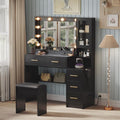 TOKSOM Makeup Vanity with Lights & Charging Station, Bedroom Makeup Dressing by TOKSOM