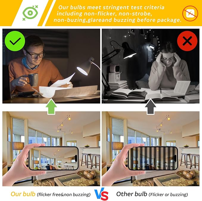 Dimmable E26 T30 T10 LED Bulb Long Tube Light Bulb 4W, Type T Tubular Light - Image 4