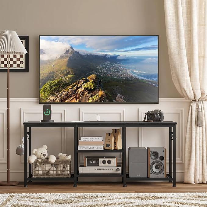 YGEOMER TV Stand for Tvs Up to 55 Inch, Entertainment Center - Image 5
