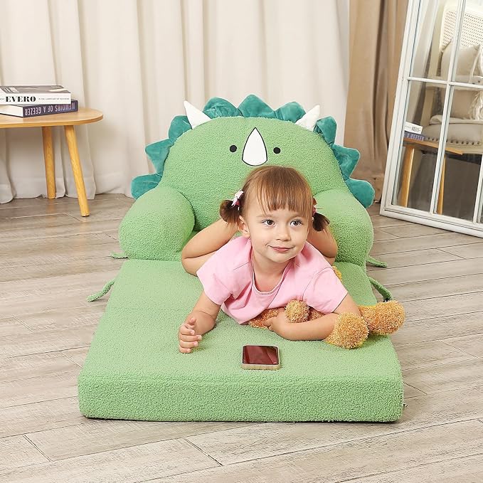 MOMCAYWEX Kids Sofa, Sherpa Couch - Image 6