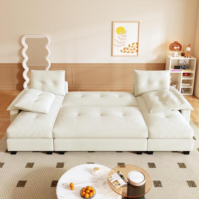 104.7" U-Shaped Sleeper Sofa - Image 4