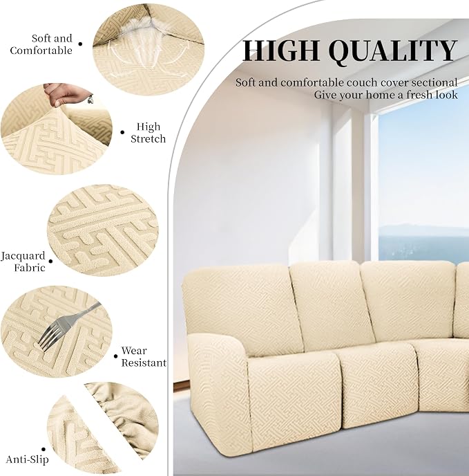 100% Waterproof Sectional Recliner Couch Covers - Image 5