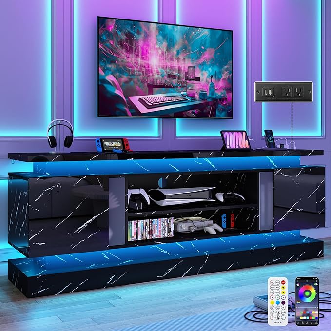 chartustriable 71IN LED TV Stands w/Power Outlet by chartustriable