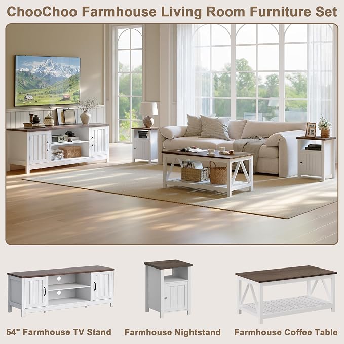 ChooChoo 54" Farmhouse TV Stand - Image 3