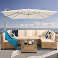 KIGOTY 7-Piece Patio Furniture Set, All-Weather PE Rattan Outdoor Sectional Sofa by KIGOTY