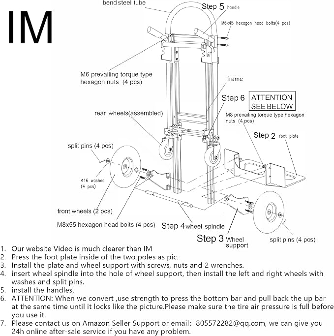 Suzhi Convertible Hand Truck Dolly Cart - Image 3