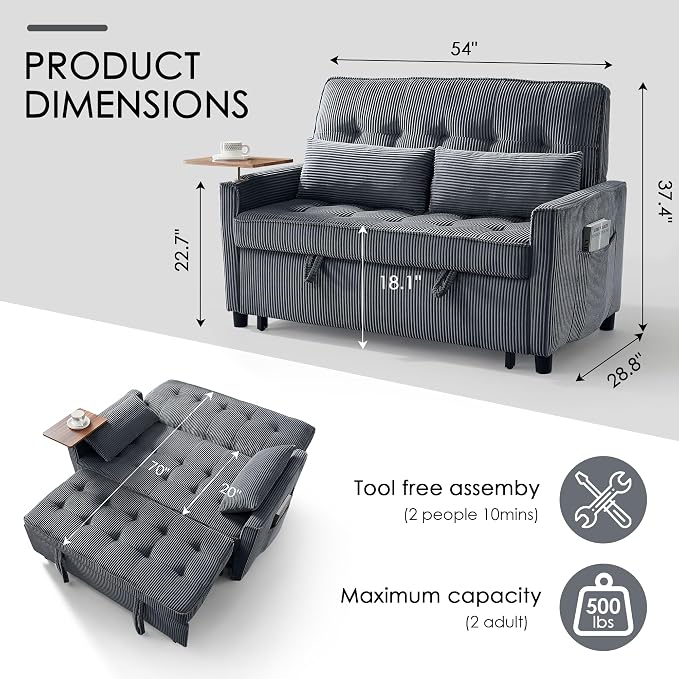 Sleeper Sofa Bed, Guest Room - Image 2