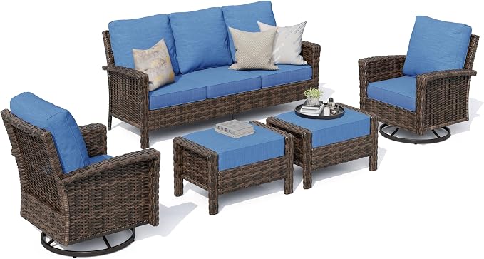 HERA'S HOUSE Patio Furniture Set, 5 Pieces Outdoor Seating Furniture - Image 8