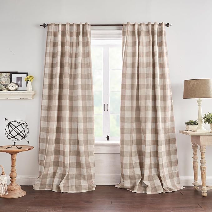 Elrene Home Fashions Farmhouse Living Grainger Buffalo-Check Blackout Window by ElreneHomeFashions