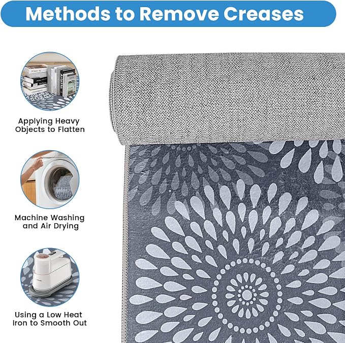 StepRite Runner Rug 4 x 6 ft, Washable Rugs, Hallway Runner Rugs, Kitchen - Image 5