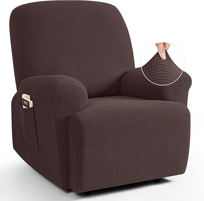 TAOCOCO Recliner Cover 4-Pieces, Recliner Stretch Sofa Slipcover, Recliner by TAOCOCO