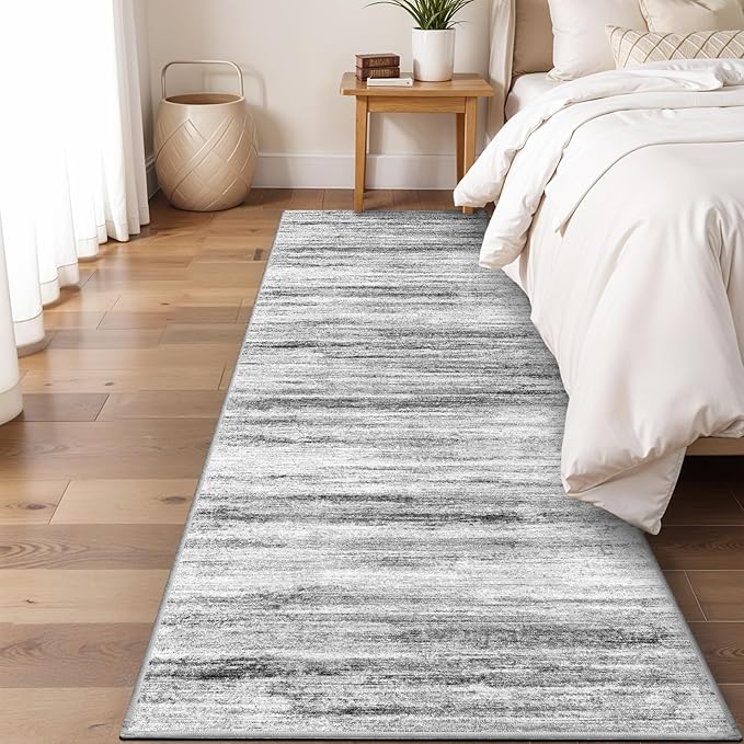 2x7 Washable Runner Rugs for Hallway: Easy-to-Clean Abstract Runners for - Image 3
