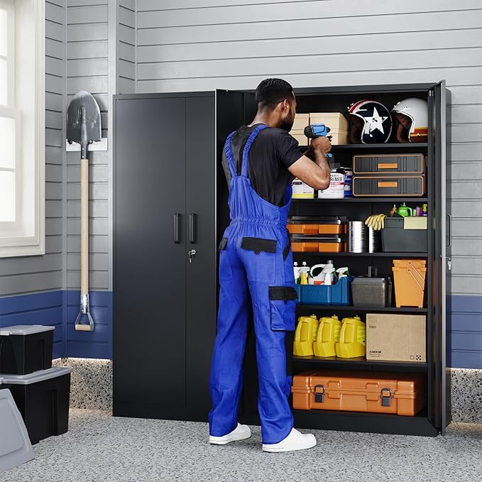 Yizosh Metal Storage Cabinet - Image 2