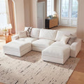 Cloud Couch Sectional 113.8'' Oversized Modular Deep Seat Sofa U Shaped Comfy by VORTHIOHOME