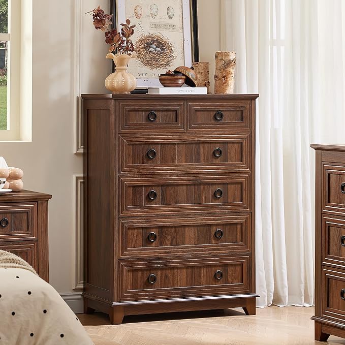 Joaxswe Farmhouse 6 Drawer Dresser by Joaxswe
