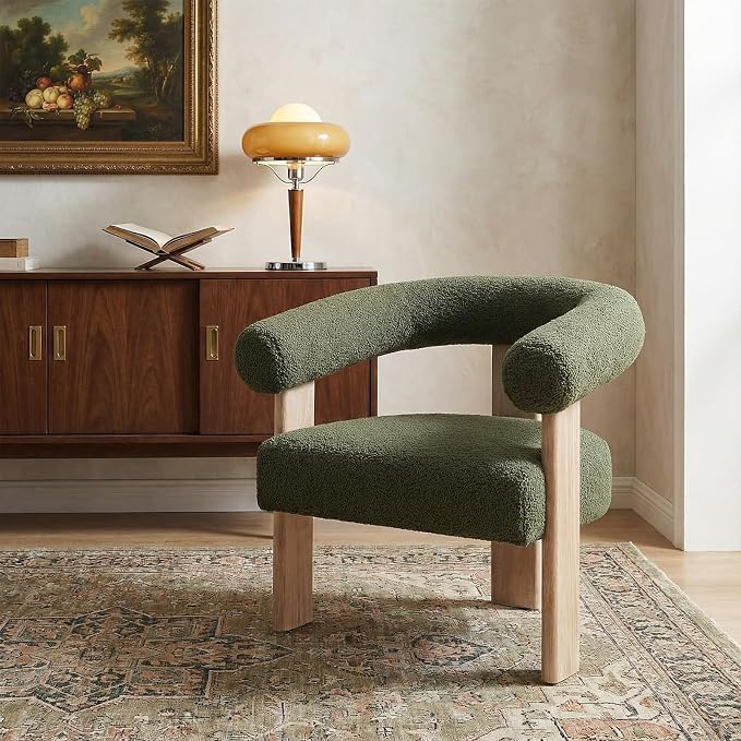 VKNOW Accent Chair Living Room Chair, Modern Upholstered Arm Chair - Image 6