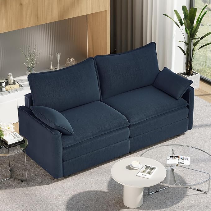 Vesgantti 74" Loveseat Sofa for Living Room, Comfy Cloud Couch Deep Seat by Vesgantti
