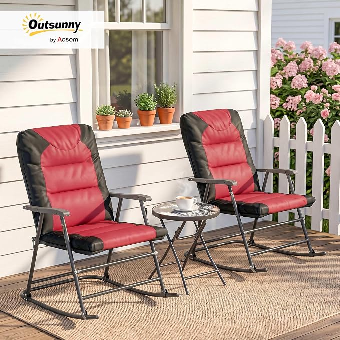 Outsunny 3 Piece Outdoor Patio Furniture Set - Image 2