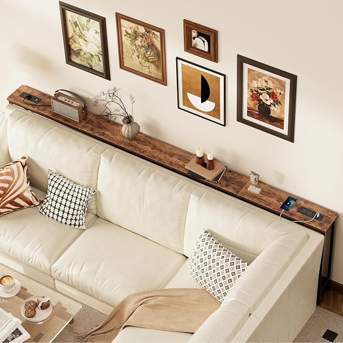SUPERJARE 102.4 Inch Sofa Table - Image 2