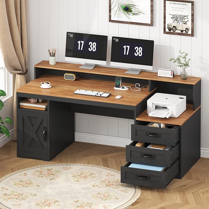 TVU Farmhouse Computer Desk by TVU