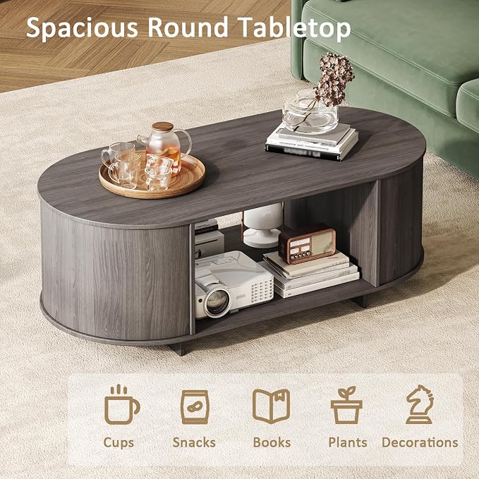 Coffee Table and TV Stand Set of 2, 76.4'' Modern TV Console，Entertainment - Image 7