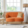 HULALA HOME Modern Velvet Loveseat Sofa by HULALAHOME