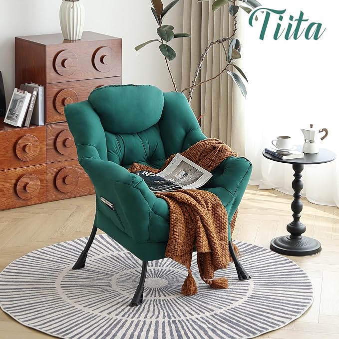 Tiita Lazy Chair, Comfy Leisure Sofa Reading Chair - Image 6