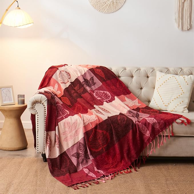 Bohemian Chenille Jacquard Tassel Throws - Image 8