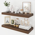 Acovy 24 Inch Floating Shelves, 9.3" Deep Floating Shelf Wall Mounted, Rustic by Acovy