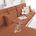 Smiry Waterproof Couch Cushion Covers, Stretch Jacquard Thick Sofa Cushion by Smiry