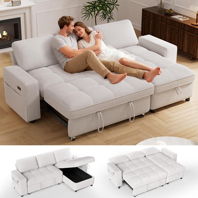 Vipbear 81" Sectional Sleeper Sofa by VipbearLiving