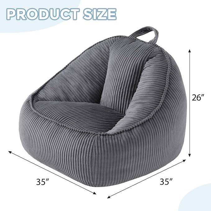 HUGHEAVEN Large Bean Bag Chairs - Image 2