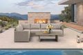 PURPLE LEAF Patio Furniture Set 7 Pieces Outdoor Conversation Sets PP Rope by PURPLELEAF