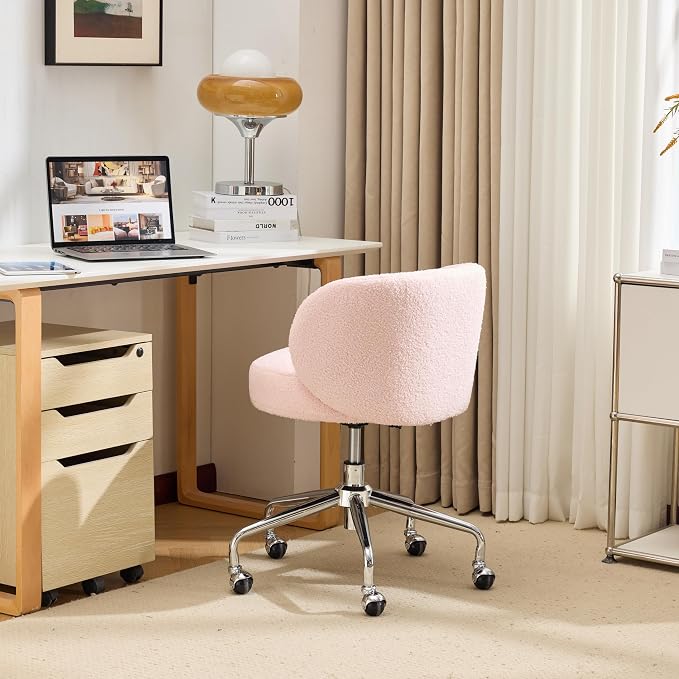 VINGLI Cute Small Swivel Desk Chair Comfy - Image 8