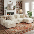ELUCHANG 150'' Modular Sectional Cloud Couch, Modern Comfy Chenille U Shaped by ELUCHANG
