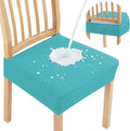 Smiry Waterproof Seat Covers for Dining Room Chairs Set of 6, Stretch Jacquard by Smiry