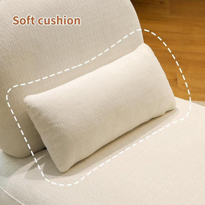 KEIKI Accent Chair with Solid Wood Legs, Velvet Single Seat Sofa - Image 7