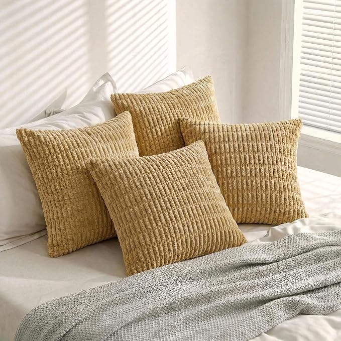 Fancy Homi 4 Packs Decorative Throw Pillow Covers - Image 5